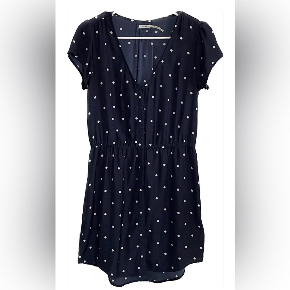 Urban Outfitters Navy Polka Dot Dress